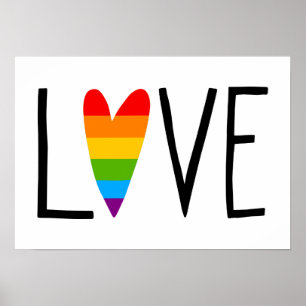 Rainbow Love Poster
