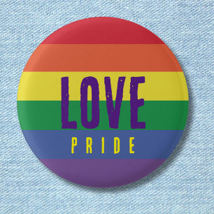 Rainbow Love Pride 3 Cm Round Badge