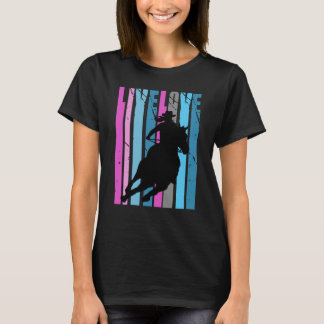 Rainbow Love Rodeo Barrel Racing Race Racer Women T-Shirt
