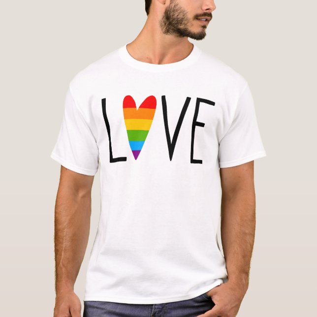 Rainbow Love T-Shirt (Front)