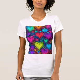 "Rainbow Love: Women's Bella Canvas White Tee