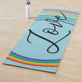 Rainbow Love Yoga Mat