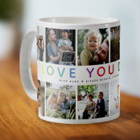 Rainbow 'LOVE YOU DADDY' Photo Collage Keepsake