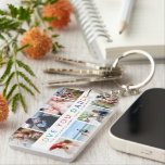 Rainbow 'LOVE YOU DADDY' Photo Collage Keepsake Key Ring<br><div class="desc">Create your very own special Fathers Day gift with this simple picture collage keychain. Featuring 8 square photographs with rainbow text 'LOVE YOU DADDY' and personalise with name/s.</div>