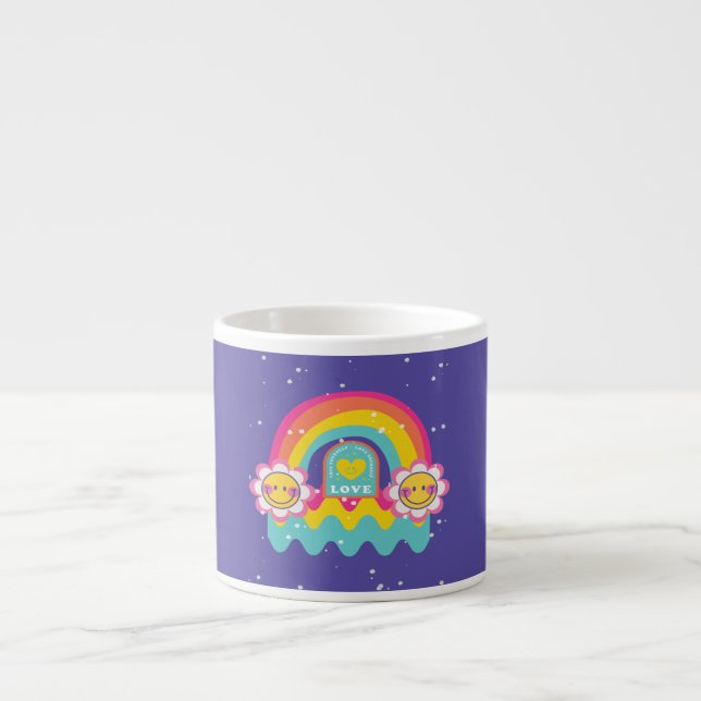 Rainbow Love yourself Espresso Cup (Front)