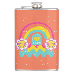 Rainbow Love yourself Hip Flask