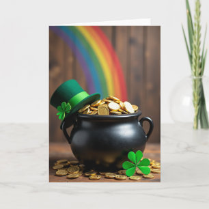 Rainbow Luck Gold Coins Card