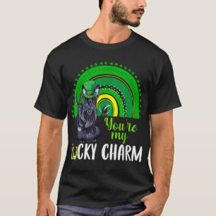 Rainbow Lucky Charm Scottie Dog Lover St Patricks T-Shirt