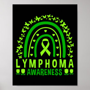 Rainbow Lymphoma Awareness Support Poster