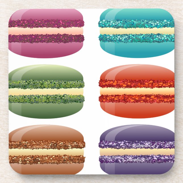 rainbow macarons coaster (Front)