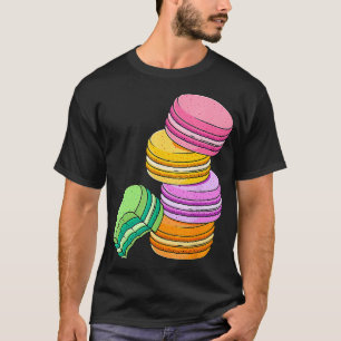 Rainbow Macarons French Candy Dessert Lover Cute P T-Shirt