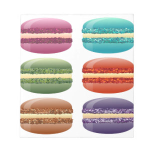 rainbow macarons notepad