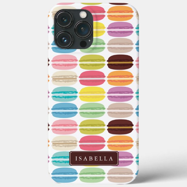 Rainbow Macarons Personalised Case-Mate iPhone Case (Back)