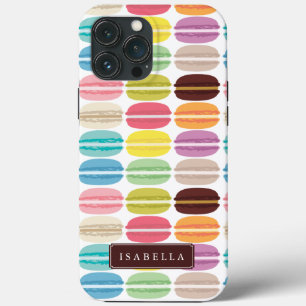 Rainbow Macarons Personalised iPhone Case