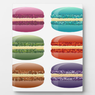 rainbow macarons plaque