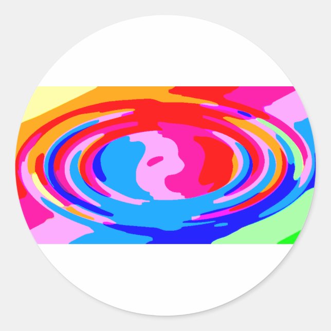 Rainbow magic classic round sticker (Front)