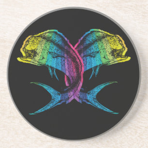 Rainbow Mahi Mahi Coaster