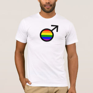 Rainbow Male Symbol T-Shirt