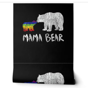 Rainbow Mama Bear Always Forever Love Support Prid Wallpaper