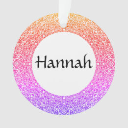 Rainbow Mandala Customisable Acrylic Ornament