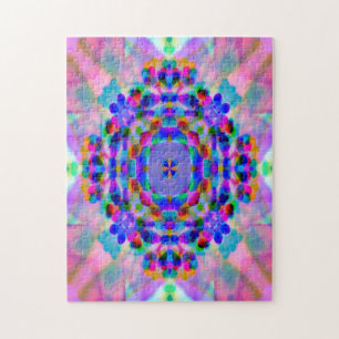Rainbow Mandala.... Jigsaw Puzzle