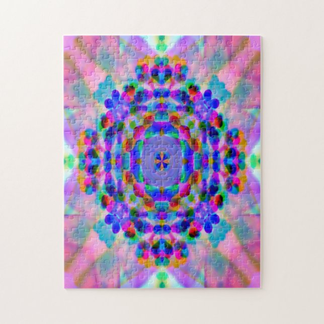 Rainbow Mandala.... Jigsaw Puzzle (Vertical)