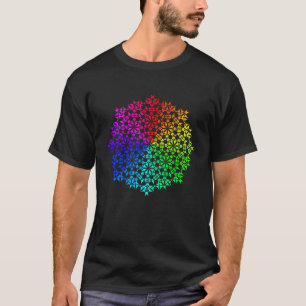 Rainbow Mandala Lotus Flower Sacred Geometry Yoga  T-Shirt