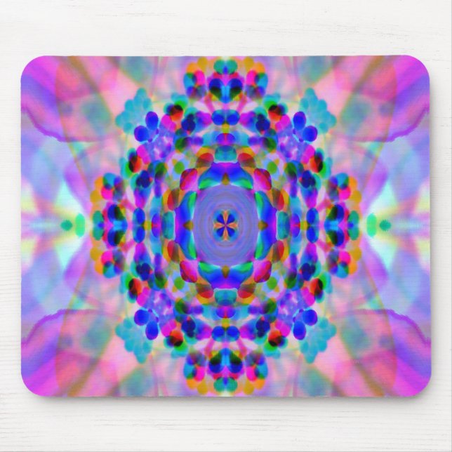 Rainbow Mandala.... Mouse Pad (Front)