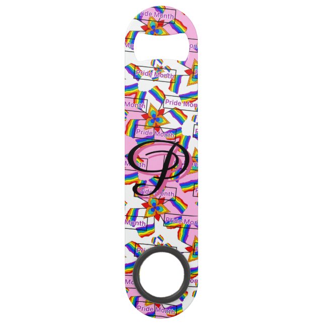 Rainbow Mandala Pride Monogram - Vibrant Geometric (Front)