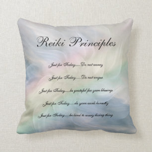 Rainbow Mandala Reiki Principles Cushion