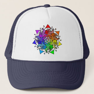 Rainbow Mandala Trucker Hat