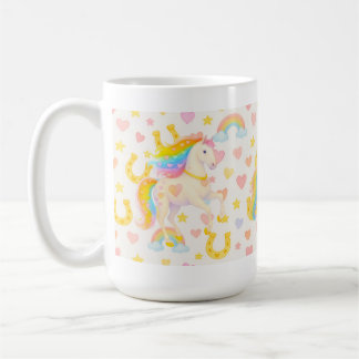 Rainbow Mane Horses Coffee Mug — Cooper & Cody