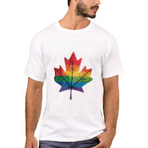 Rainbow Maple Leaf T-Shirt