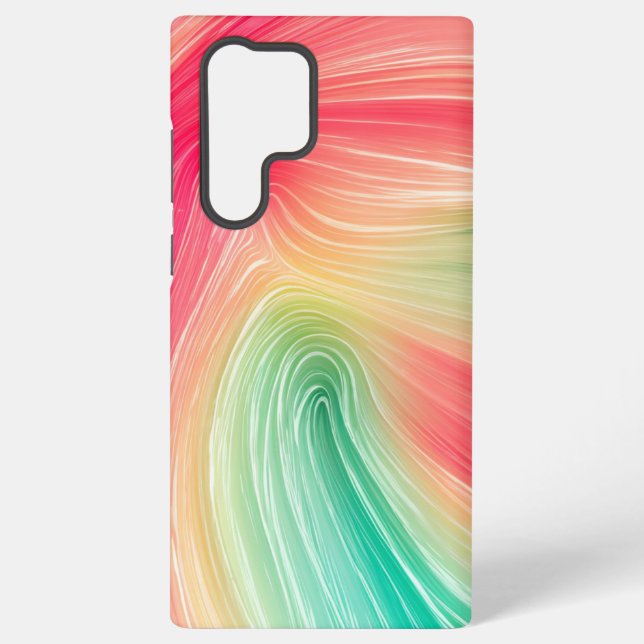 Rainbow Marble Art Phone Case (Back)