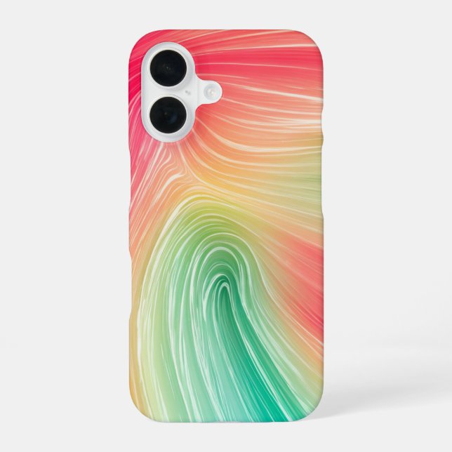 Rainbow Marble Art Phone Case (Back)