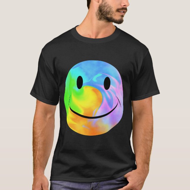 Rainbow Marble Face T-Shirt (Front)