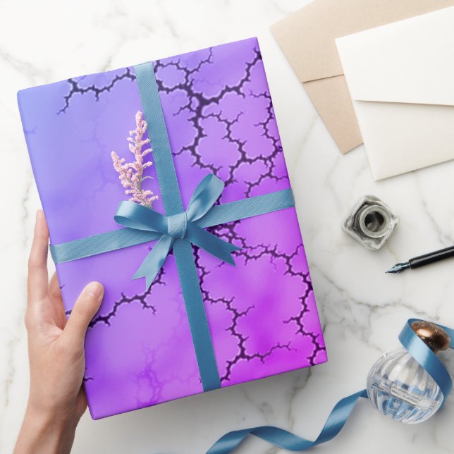 Rainbow Marbled Heart Wrapping Paper (Gifting)