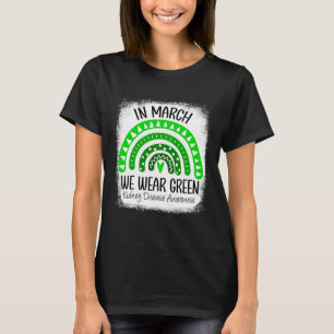 Rainbow March We Wear Green Kidney Disease Awarene T-Shirt