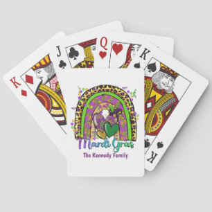 Rainbow Mardi Gras Playing Cards