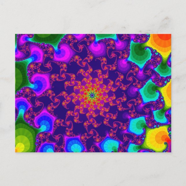 Rainbow Marigold Postcard (Front)