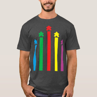 Rainbow Meeple Rocket T-Shirt