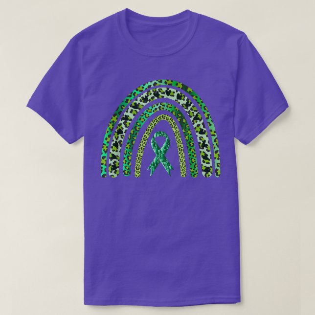 Rainbow Mental Health Awareness Ribbon Support Gif T-Shirt (Design Front)