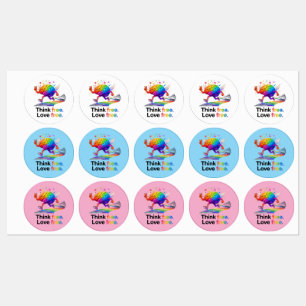 Rainbow Mental Health Freedom Brain Illustration