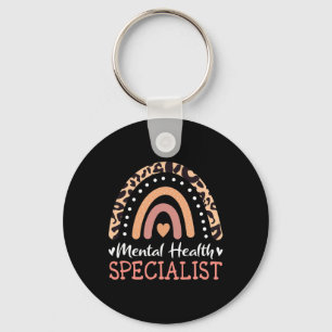Rainbow Mental Health Specialist Key Ring