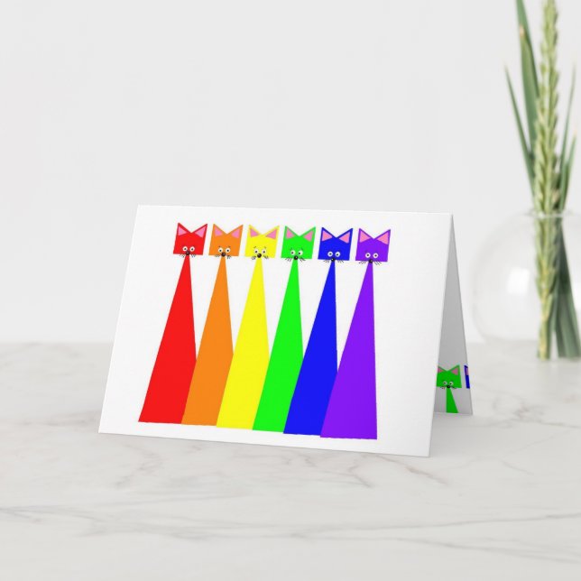 Rainbow Meows Card (Front)
