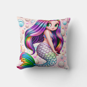 Rainbow Mermaid Cushion