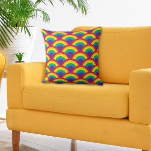 Rainbow Mermaid Scale Cushion