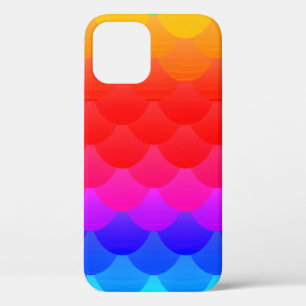 rainbow mermaid scales ombre iPhone 12 case