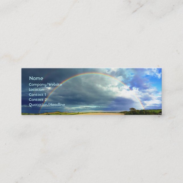 Rainbow Mini Business Card (Front)