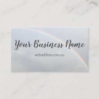 Rainbow Minimalist Business Card